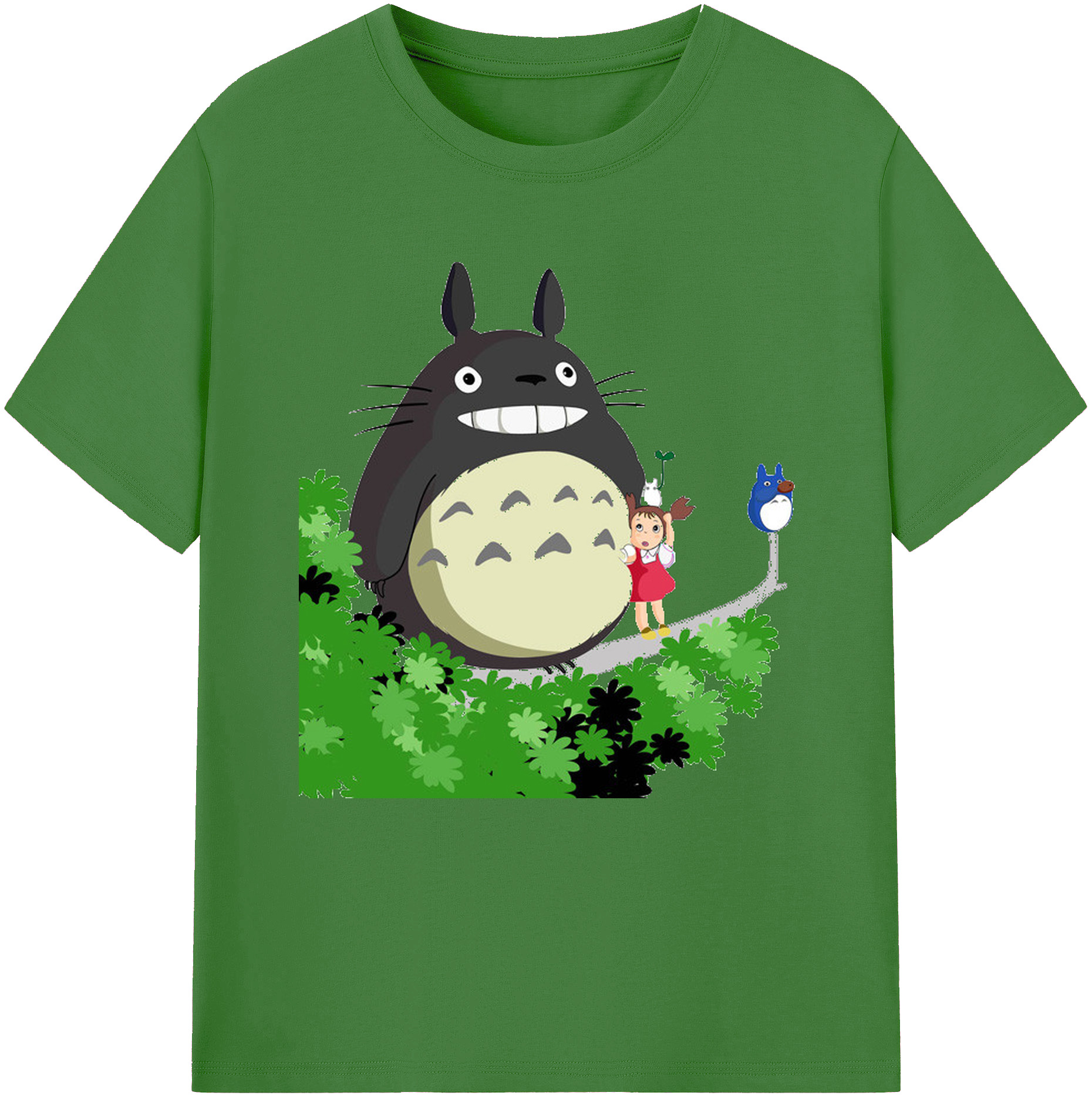 （画像用） となりのトトロ 草壁メイ 草壁サツキ My Neighbor Totoro Satsuki Kusakabe Mei Kusakabe レディースカジュアルプリントTシャツ（綿100％）